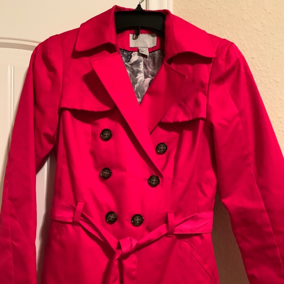 H&M Red Trench Coat - Picture 8 of 8
